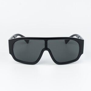 Versace Men Sunglasses Black Dark Grey Pilot VE4439 GB1/87 NEW AUTHENTIC